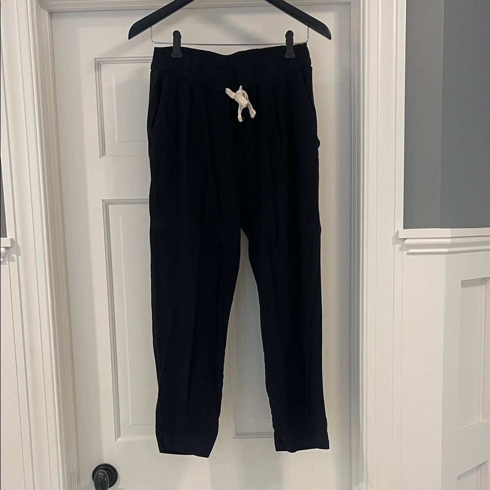 Women’s Monrow Casual Black Drawstring Pants - size small